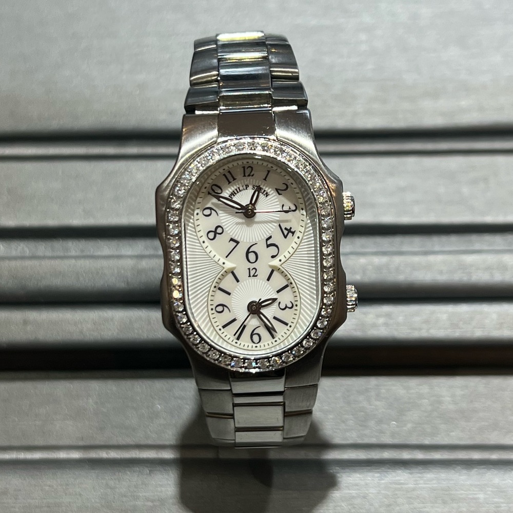 Philip Stein Women's Diamond Mother of Pearl Wristwatch Teslar Signature